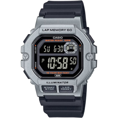 Casio Black/Grey Men's 100m Multifunction Digital Sports Watch WS-1400H-1BV