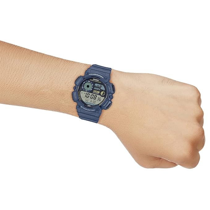 Casio Blue Men's 100m Digitlal Fishing/Sports Watch WS-1500H-2AV