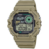 Casio Brown Men's 100m Digital Multifunction Sports Watch WS-1700H-5A
