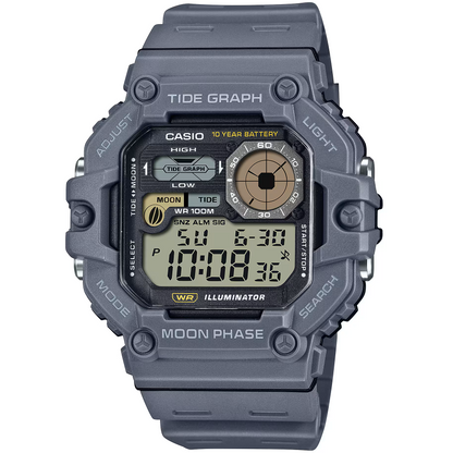 Casio Grey Men's 100m Digital Multifunction Sports Watch WS-1700H-8A