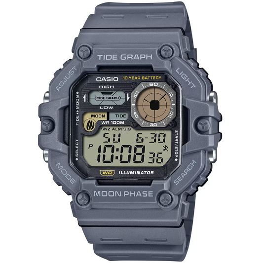 Casio Grey Men's 100m Digital Multifunction Sports Watch WS-1700H-8A