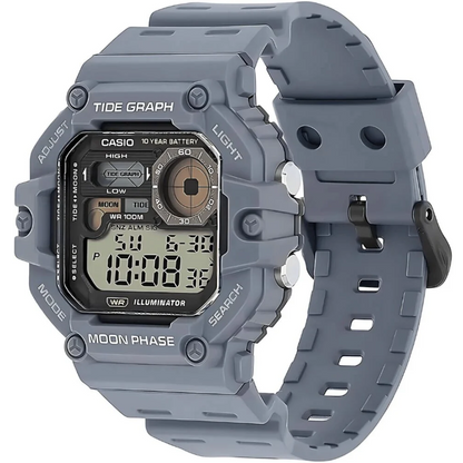 Casio Grey Men's 100m Digital Multifunction Sports Watch WS-1700H-8A