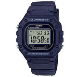Casio Dark Blue 50m Multi-Function Unisex Digital Sports Watch W-218H-2A