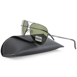 Serengeti Carrara Shiny Gunmetal/Green 555nm Polarised Men's Sunglasses 8294