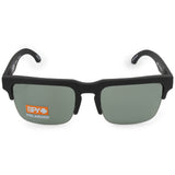 Spy Helm 5050 Soft Matte Black HD+ Happy Grey Green Polarised Sunglasses