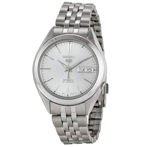 Seiko 5 SNKL15K1 Silver Dial Stainless Steel Men's Automatic Analog Watch