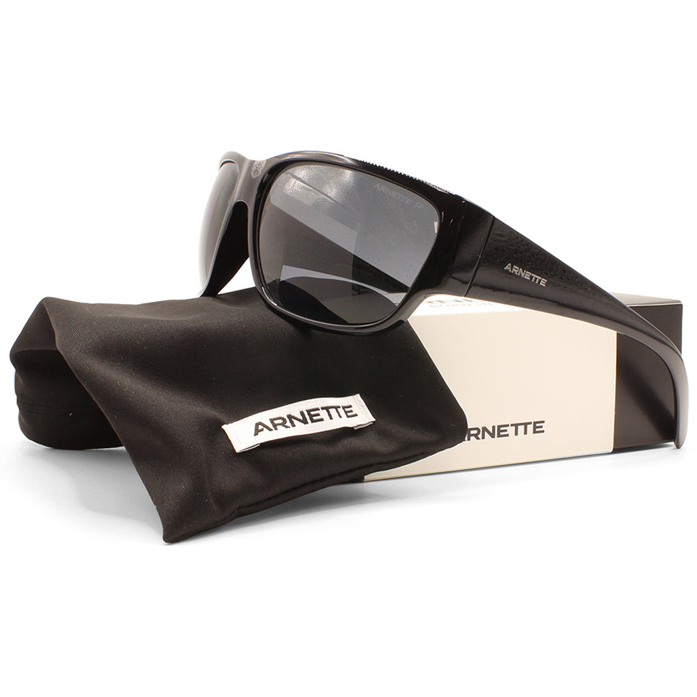 Arnette Wolflight Shiny Black/Grey Polarised Men's Sunglasses AN4280 41/81