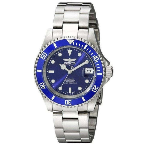 Invicta Pro Diver Silver/Blue Men's 200m Stainless Steel Automatic Watch 9094OB
