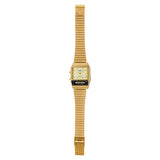 Casio Gold/Champagne Digital-Analog Dual Time Retro Style Unisex Watch AQ-800EG-9A