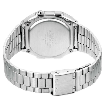 Casio Silver/Brown Unisex Retro Style Unisex Digital Watch A168WA-5AY