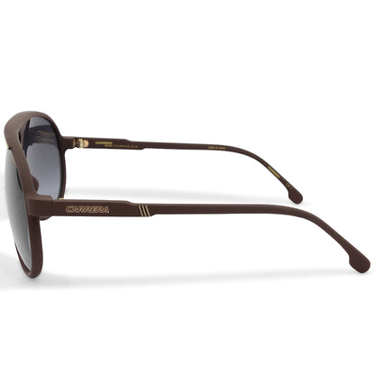 Carrera Champion 65/S Matte Burgundy/Grey Gradient Unisex Pilot Sunglasses LHF-9O
