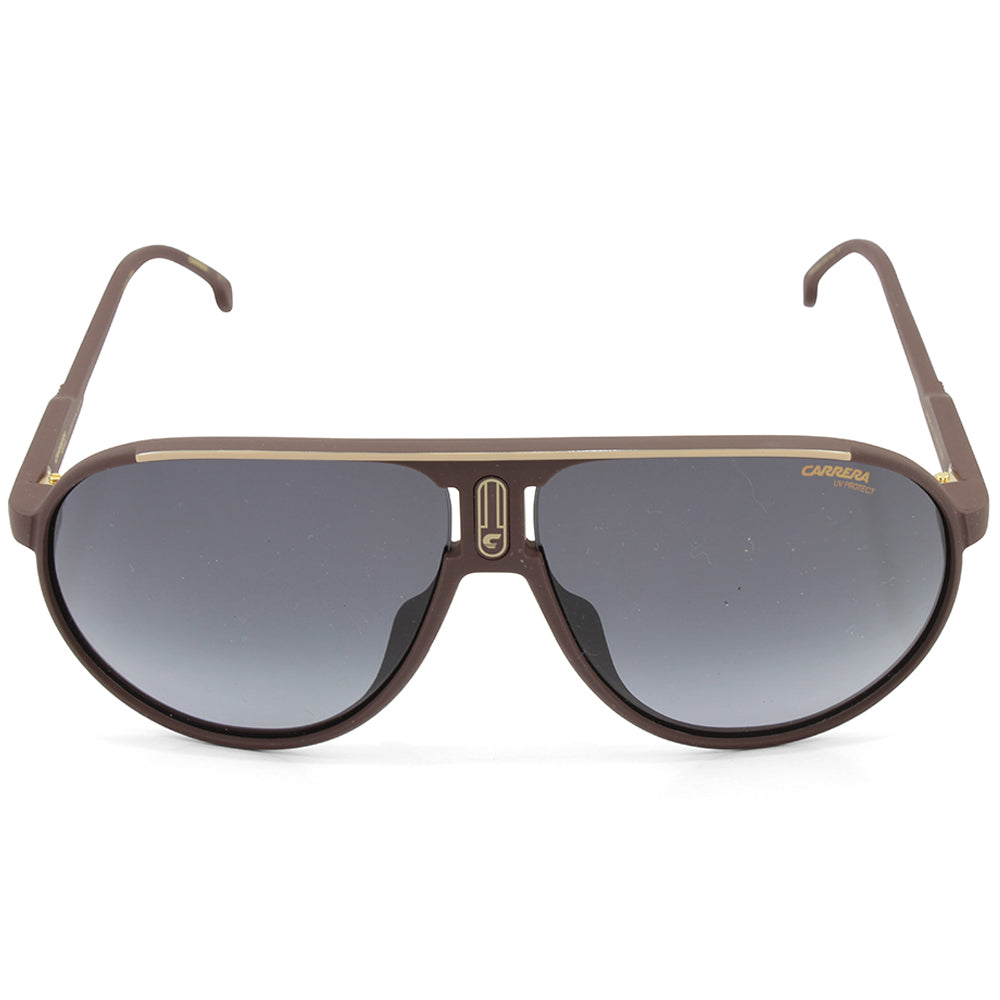 Carrera Champion 65/S Matte Burgundy/Grey Gradient Unisex Pilot Sunglasses LHF-9O