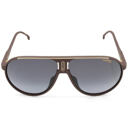 Carrera Champion 65/S Matte Burgundy/Grey Gradient Unisex Pilot Sunglasses LHF-9O