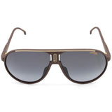 Carrera Champion 65/S Matte Burgundy/Grey Gradient Unisex Pilot Sunglasses LHF-9O