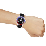 Casio Red Blue/Black Dial Men's 50m Analog Sports Watch MDV-10-1A2