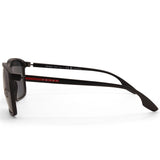 Prada Sport Black Satin/Grey Polarised Men's Designer Sunglasses PS06VS 1BO5Z1