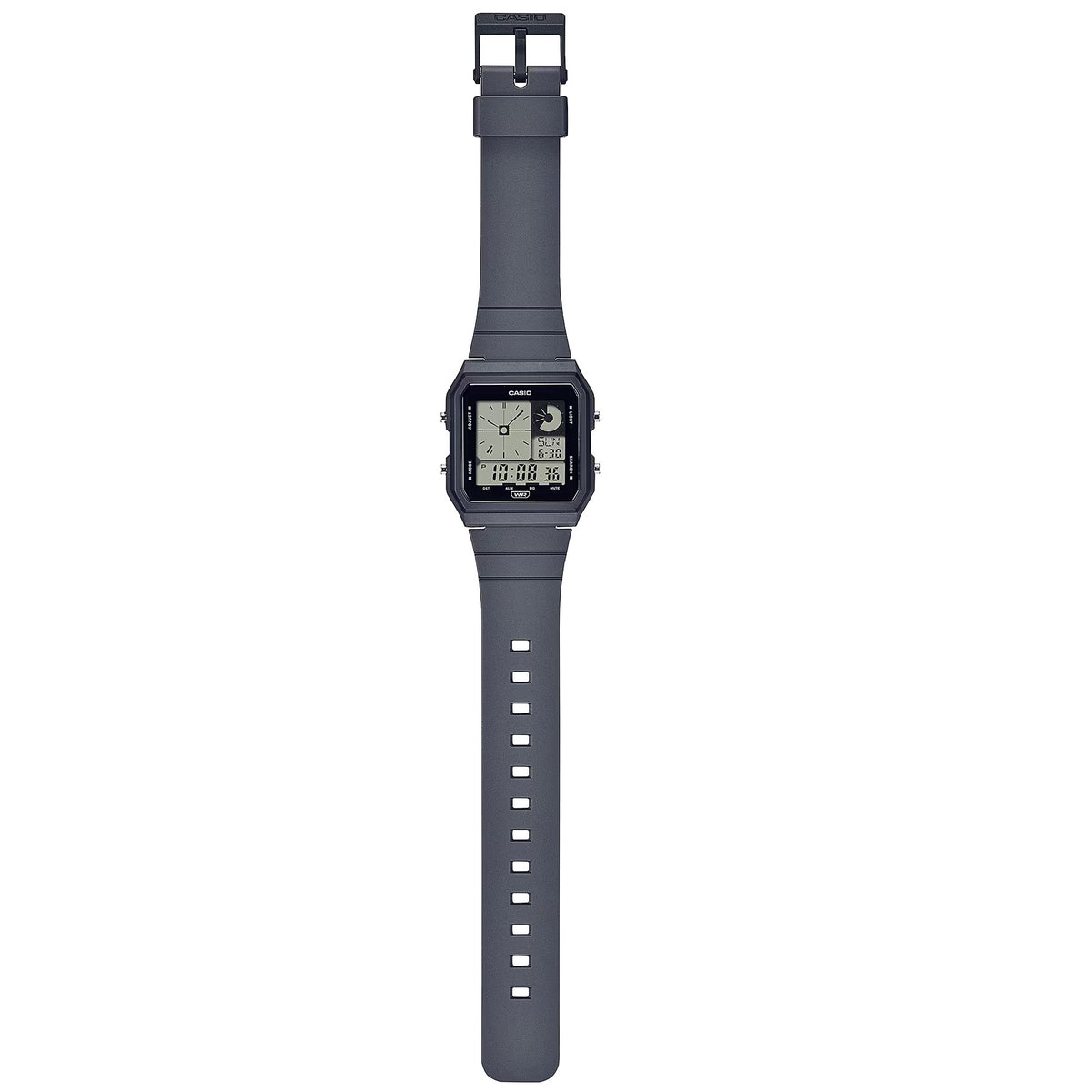 Casio Pop Grey Bio-Resin Band Unisex 50m Twin Graph Digital Watch LF-20W-8A2