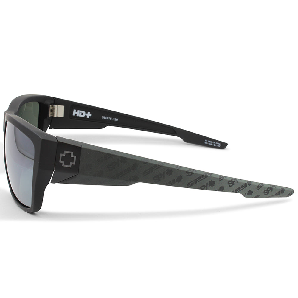 Spy Dirty Mo 2 Matte Black Logo Fade/Silver Spectra Mirror Men's Sunglasses