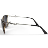 Guess Shiny Black Smoke/Grey Gradient Women's Fashion Sunglasses GF6155 01B