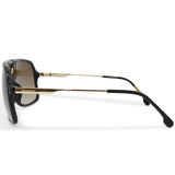 Carrera Shiny Black/Brown Gradient Men's Designer Sunglasses 1019/S 807 HA