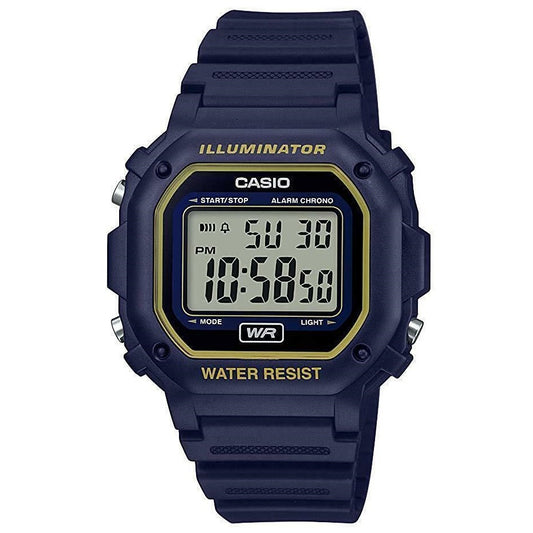 Casio Dark Blue 50m Unisex Digital Multifunction Sports Watch F-108WH-2A2