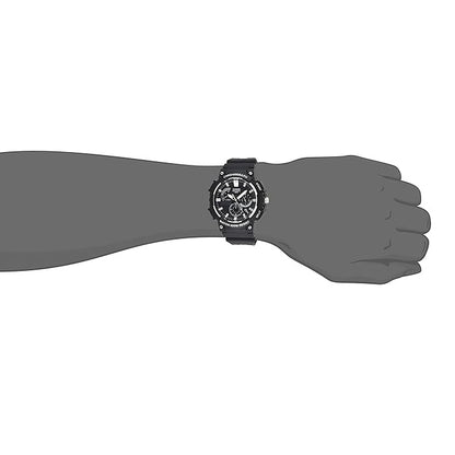 Casio Black/Silver Analog Chronograph Men's 100m Sports Watch MCW-200H-1A