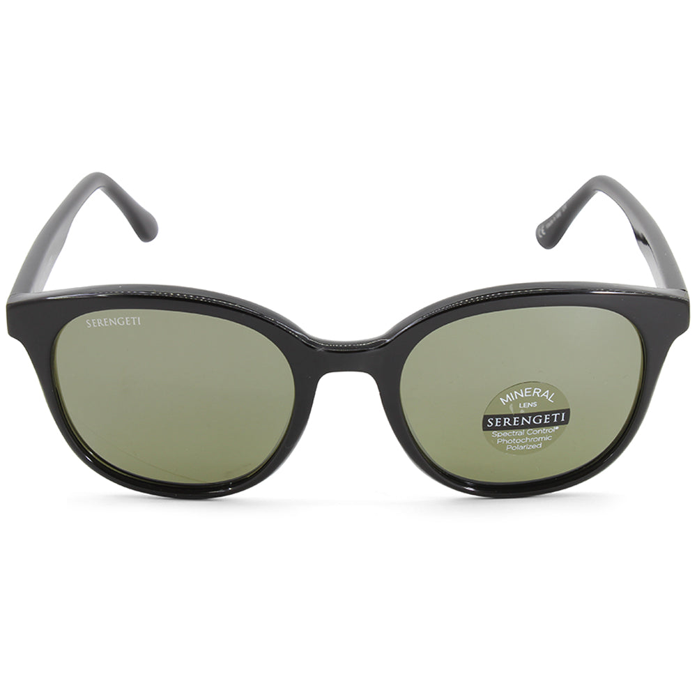 Serengeti Mara Shiny Black/Green 555nm Polarised Women's Sunglasses