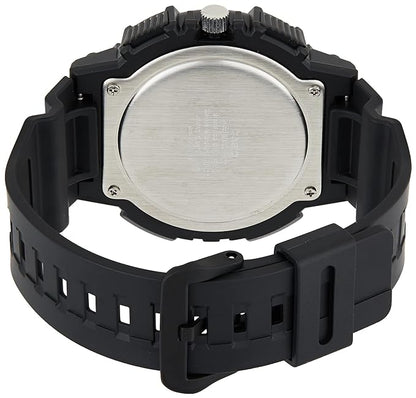 Casio Black/Silver Analog Chronograph Men's 100m Sports Watch MCW-200H-1A