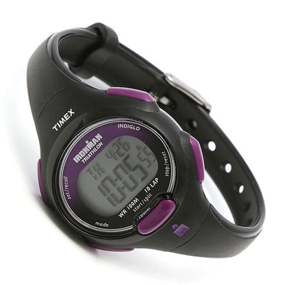 Timex Ironman Triathlon Essential Black Grey 34mm Digital Watch T5K523