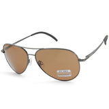 Serengeti Carrara Shiny Gunmetal/Brown Mineral Polarised Unisex Sunglasses
