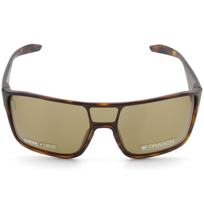 Dragon Tolm LL Matte Tortoise/Brown Men's Designer Shield Sunglasses 41991-246