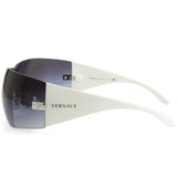 Versace VE2054 10008G White/Grey Gradient Unisex Designer Shield Sunglasses
