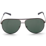 Armani Exchange Matte Gunmetal/Green Men's Metal Pilot Sunglasses AX2002 600371