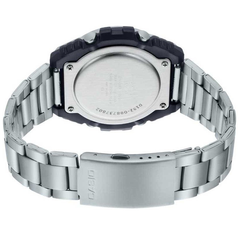 Casio Silver Men's 100m Stainless Steel Multifunction Sports Watch MWD-100HD-1A