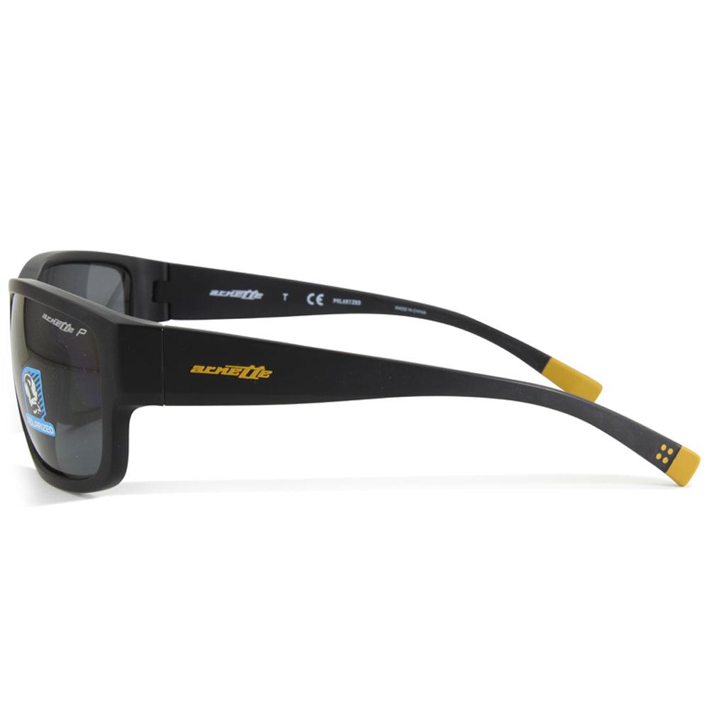 Arnette Bushwick Matte Black/Dark Grey Men's Polarised Sunglasses AN4256 01/81