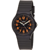 Casio MQ-71-4B Black Orange Women's Basic Analog Quartz Watch