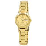 Seiko 5 All Gold Stainless Steel Women's Automatic Analog Dress Watch SYME46K1