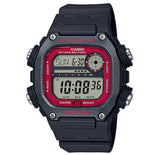 Casio DW-291H-1B Black & Red 200m Men's Multifunction Digital Sports Watch