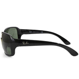 Ray-Ban RB4068 601 Shiny Black/Classic Green G15 Unisex Wrap Sunglasses