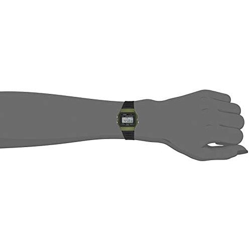 Casio Green Black Multi-Function Unisex Digital Watch F-91WM-3