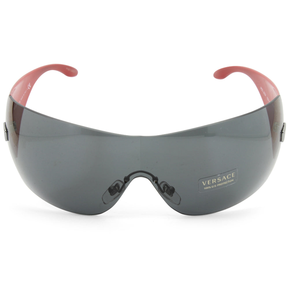 Versace Black/Grey Gradient Unisex Designer Shield Sunglasses VE2054 100187