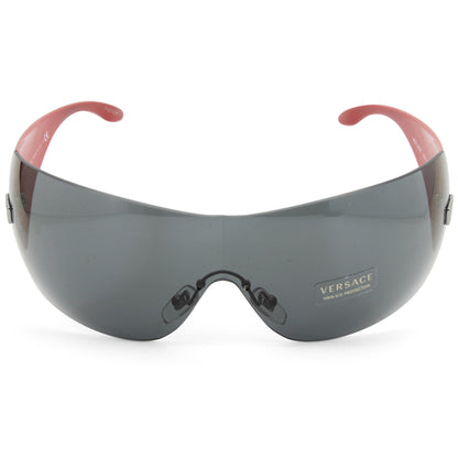 Versace Black/Grey Gradient Unisex Designer Shield Sunglasses VE2054 100187