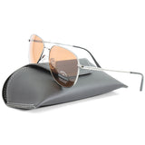 Serengeti Haywood Shiny Gunmetal/Brown Drivers Men's Pilot Sunglasses SS543006