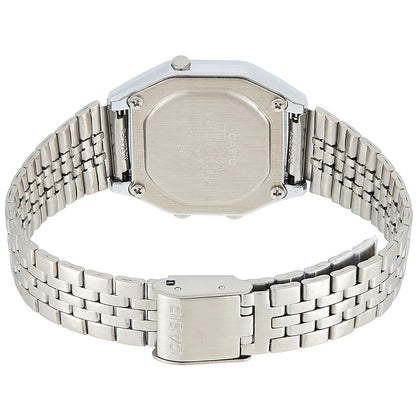 Casio Silver Grey Dial Women's Stainless Steel Digital Watch LA680WA-7