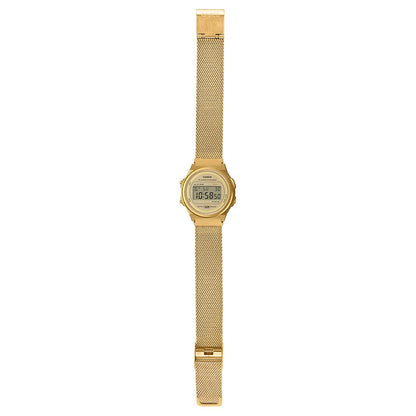 Casio Gold Mesh Strap Retro Stainless Steel Unisex Digital Watch A171WEMG-9A