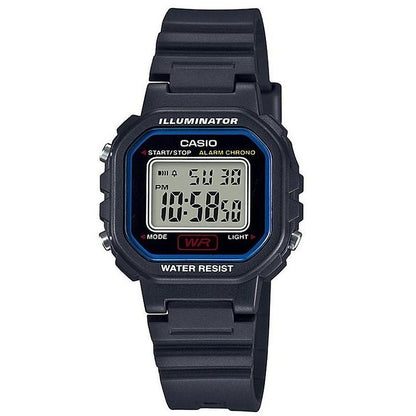 Casio Small Black Women's Illuminator Multifunction Digital Watch LA-20WH-1C