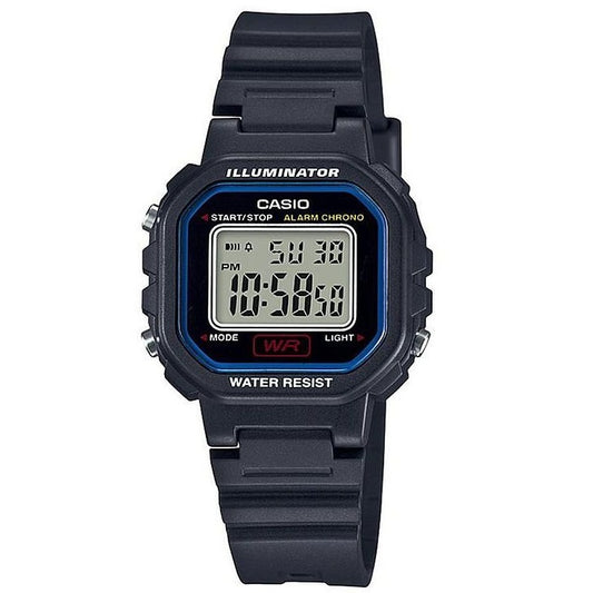 Casio Small Black Women's Illuminator Multifunction Digital Watch LA-20WH-1C
