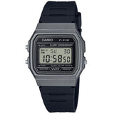 Casio F-91WM-1 Black Grey Classic Retro Alarm Stopwatch Digital Unisex Watch