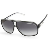 Carrera Grand Prix 2 T4M 9O Black White on Clear/Grey Gradient Men's Sunglasses