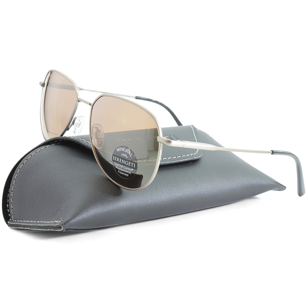 Serengeti Haywood Brushed Bronze/Drivers Gold Polarised Men's Sunglasses